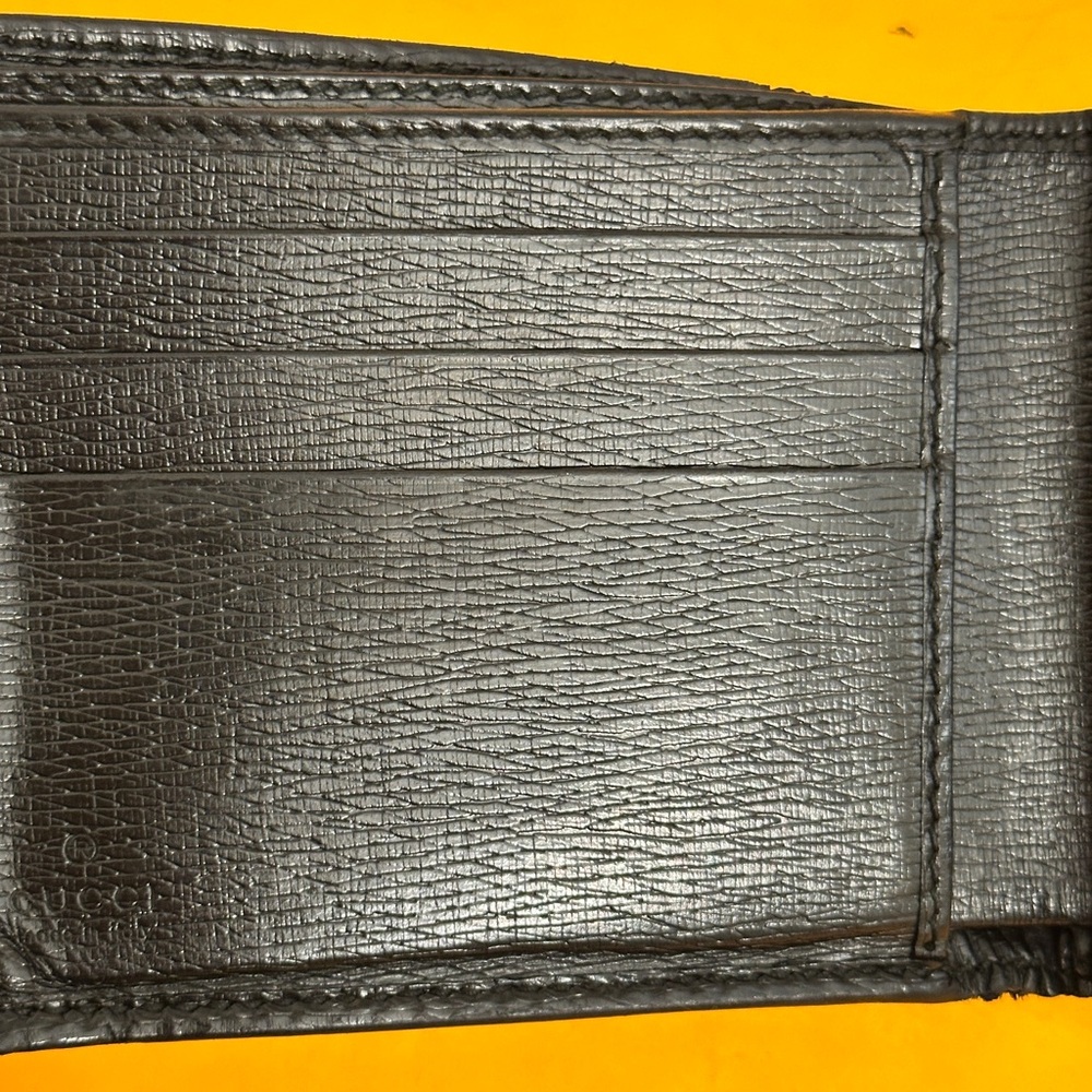 Gucci Mans wallet Black Mamab Black leather box quality and soft leather from GG - Picture 11 of 15